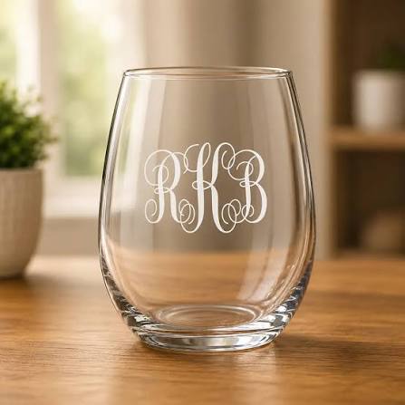 15 oz Personalized Stemless Wine Glass